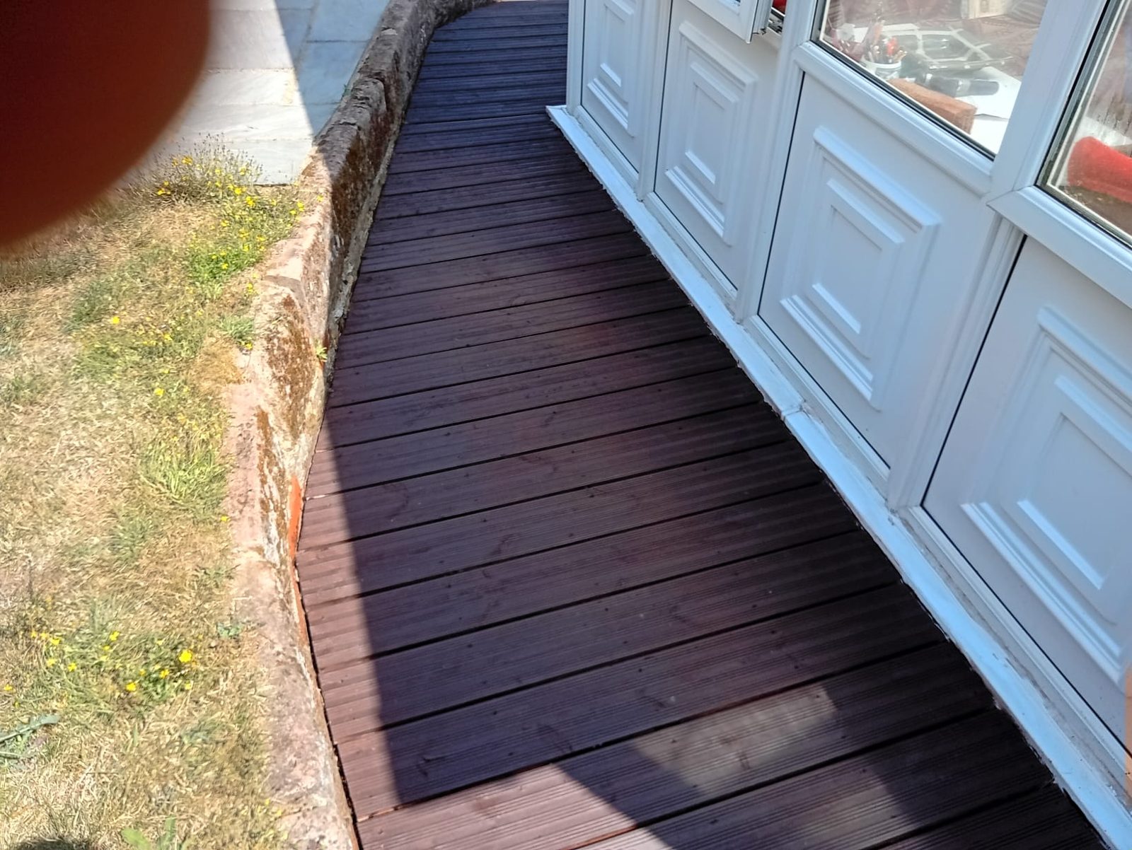 Completed deck ready for outdoor furniture